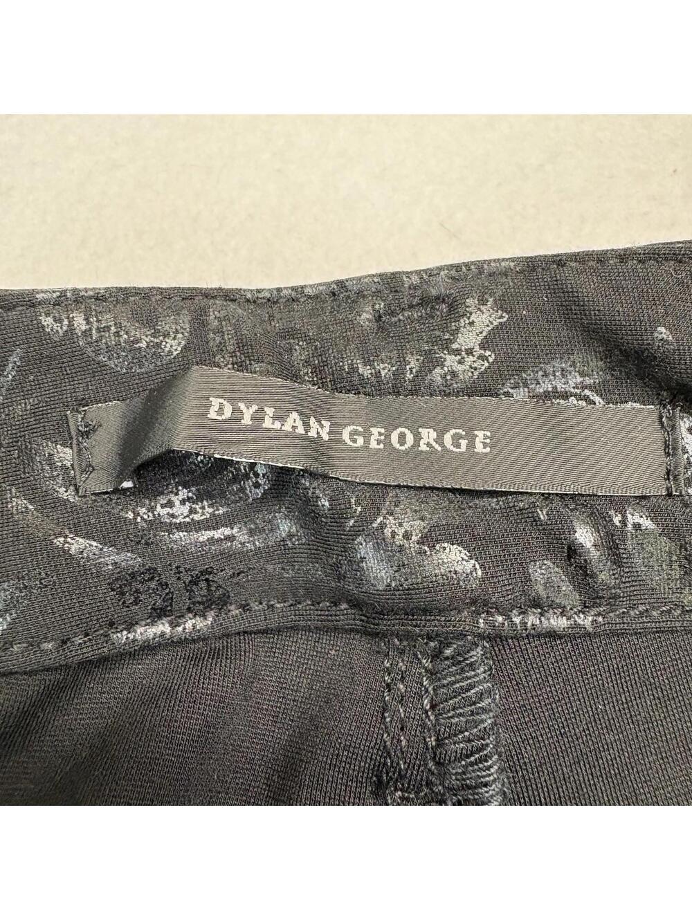 Dylan George Baroque Foil Leggings Size 31 Black NEW WITH TAGS - Picture 4 of 9